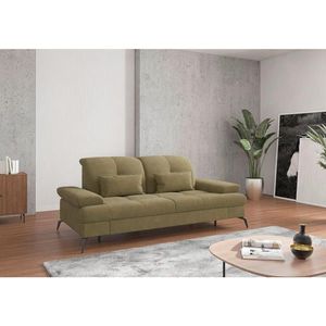 Sit & More TROJMIESTNA POHOVKA, textil, olivovozelená vyobraziť