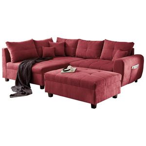 MID.YOU ROHOVÁ SEDAČKA, textil, kompozitné drevo, bobuľová vyobraziť