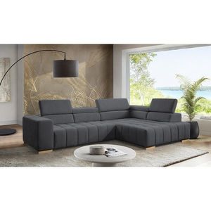 Livetastic ROHOVÁ SEDAČKA, textil, grafitová vyobraziť
