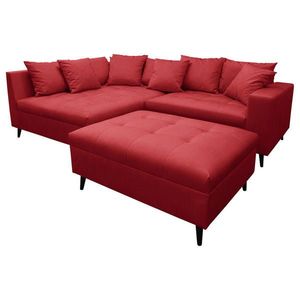 MID.YOU ROHOVÁ SEDAČKA, textil, červená vyobraziť