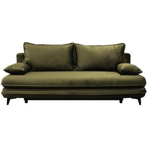 MID.YOU ROZKLADACIA POHOVKA, textil, tmavozelená vyobraziť