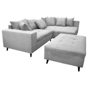MID.YOU ROHOVÁ SEDAČKA, textil, svetlosivá vyobraziť
