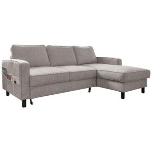 MID.YOU ROHOVÁ SEDAČKA, textil, sivobiela vyobraziť