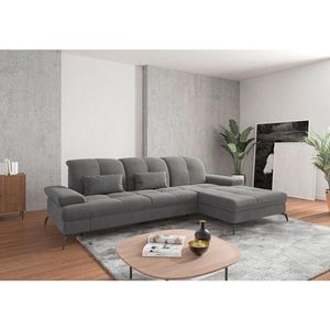 Sit & More ROHOVÁ SEDAČKA, textil, sivá vyobraziť