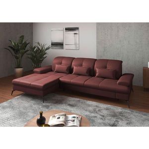 Sit & More ROHOVÁ SEDAČKA, koža, červenohnedá vyobraziť