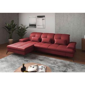 Sit & More ROHOVÁ SEDAČKA, textil, koža, červená vyobraziť