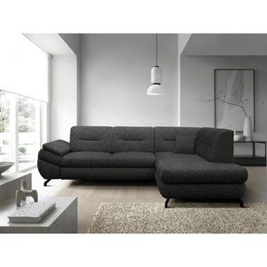 MID.YOU ROHOVÁ SEDAČKA, textil, tmavosivá vyobraziť