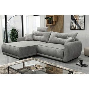 MID.YOU ROHOVÁ SEDAČKA, textil, sivá vyobraziť