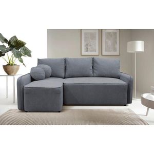 MID.YOU ROHOVÁ SEDAČKA, textil, sivá vyobraziť