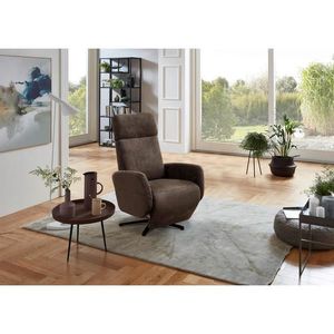 Sit & More RELAXAČNÉ KRESLO, textil, hnedá vyobraziť