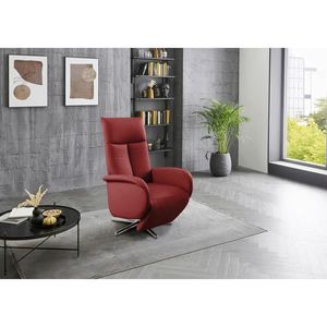 Sit & More RELAXAČNÉ KRESLO, koža, červená vyobraziť