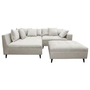 MID.YOU ROHOVÁ SEDAČKA, textil, svetlosivá vyobraziť