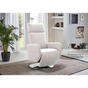 Sit & More RELAXAČNÉ KRESLO, koža, biela vyobraziť
