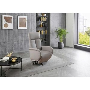 Sit & More RELAXAČNÉ KRESLO, koža, svetlosivá vyobraziť