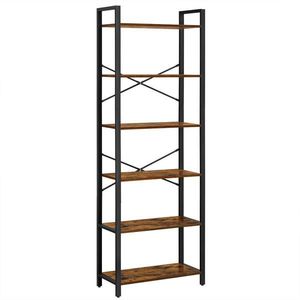 Boxxx REGÁL, hnedá, čierna, 66/186/30 cm vyobraziť