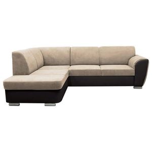MID.YOU ROHOVÁ SEDAČKA, textil, tmavohnedá, béžová vyobraziť