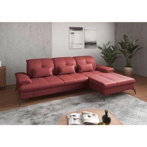 Sit & More ROHOVÁ SEDAČKA, koža, červená vyobraziť