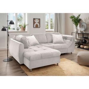 Livetastic ROZKLADACIA ROHOVÁ SEDAČKA, textil, béžová vyobraziť