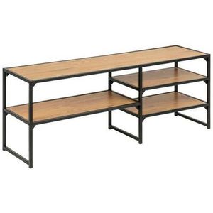 SKRINKA POD TV, čierna, divoký dub, 120/46/33 cm vyobraziť