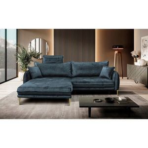 MID.YOU ROHOVÁ SEDAČKA, textil, modrá vyobraziť