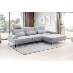 Livetastic ROHOVÁ SEDAČKA, textil, svetlosivá vyobraziť