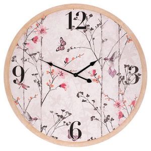 NÁSTENNÉ HODINY pink 58 cm vyobraziť