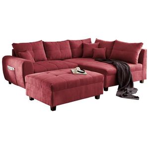 MID.YOU ROHOVÁ SEDAČKA, textil, kompozitné drevo, bobuľová vyobraziť