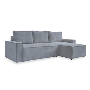 MID.YOU ROHOVÁ SEDAČKA, textil, svetlosivá vyobraziť