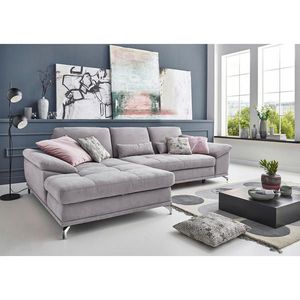 Sit & More ROHOVÁ SEDAČKA, textil, strieborná vyobraziť