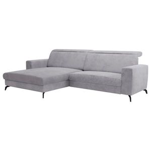 Sit & More ROHOVÁ SEDAČKA, textil, svetlosivá vyobraziť