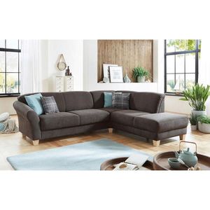 Sit & More ROHOVÁ SEDAČKA, textil, tmavohnedá vyobraziť