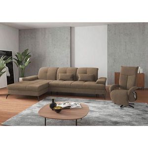 Sit & More ROHOVÁ SEDAČKA, textil, svetlohnedá vyobraziť