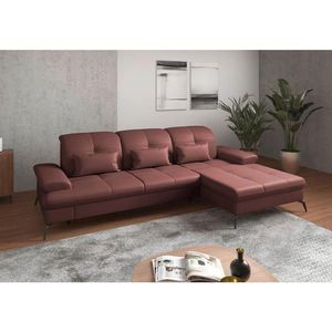Sit & More ROHOVÁ SEDAČKA, koža, červenohnedá vyobraziť