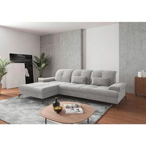 Sit & More ROHOVÁ SEDAČKA, textil, strieborná vyobraziť