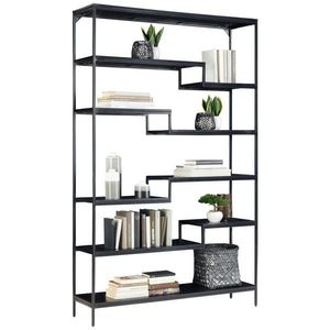 Ambia Home REGÁL, čierna, železo, 120/190/30 cm vyobraziť