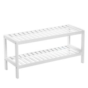 Boxxx REGÁL NA TOPÁNKY, biela, bambus, 70/33/26 cm vyobraziť