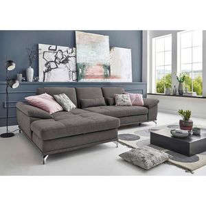 Sit & More ROHOVÁ SEDAČKA, textil, sivá vyobraziť