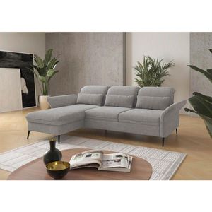 Sit & More ROHOVÁ SEDAČKA, textil, svetlosivá vyobraziť