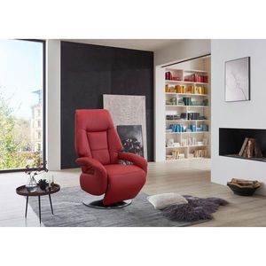 Sit & More RELAXAČNÉ KRESLO, koža, červená vyobraziť