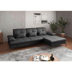 Sit & More ROHOVÁ SEDAČKA, koža, čierna vyobraziť