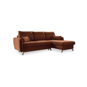 MID.YOU ROHOVÁ SEDAČKA, textil, terakotová vyobraziť