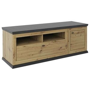 Hom`in SKRINKA POD TV, tmavosivá, dub artisan, 150/55, 6/50 cm vyobraziť