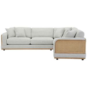 Livetastic ROHOVÁ SEDAČKA, drevo, textil, svetlosivá vyobraziť