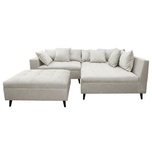 MID.YOU ROHOVÁ SEDAČKA, textil, svetlosivá vyobraziť