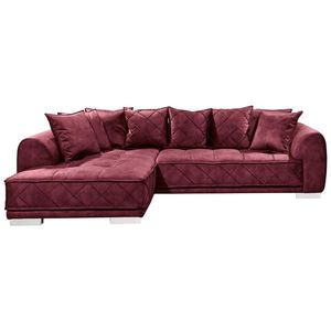 MID.YOU ROHOVÁ SEDAČKA, textil, bordová vyobraziť