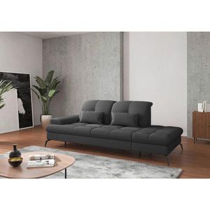 Sit & More LEŇOŠKA, textil, tmavosivá vyobraziť