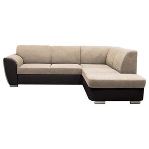 MID.YOU ROHOVÁ SEDAČKA, textil, tmavohnedá, béžová vyobraziť
