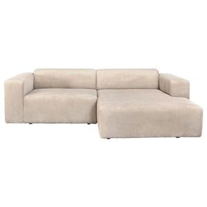 P & B ROHOVÁ SEDAČKA, textil, krémová vyobraziť