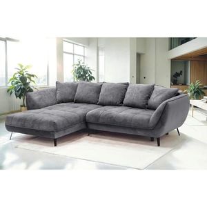 Livetastic ROHOVÁ SEDAČKA, textil, grafitová, sivá vyobraziť