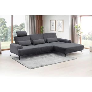 Livetastic ROHOVÁ SEDAČKA, textil, tmavosivá vyobraziť